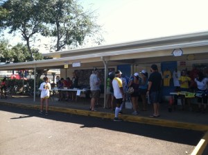 Waikiki Elementary School was the site for the Haleiwa Metric Century packet pickup.