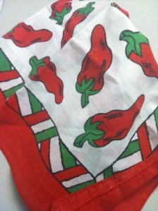 chili pepper bandanna