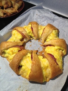 Finished Breakfast Wreath. It's all gone! 