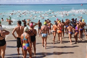 Men first, women second. It always feels good to pass a few guys on my way in. 