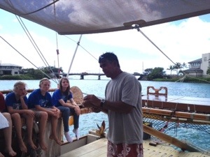 Bruce Blankenfeld gives a captivating talk to the students. 