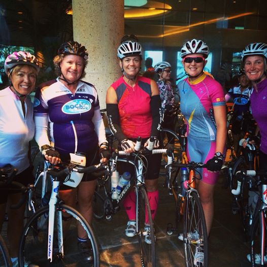 Ready to ride to Hawi and beyond on Sunday morning. Wind wasn't as strong, thank goodness.